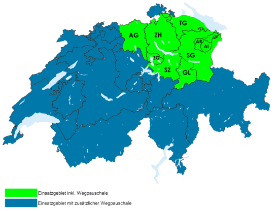 Einsatzgebiet Schweiz
